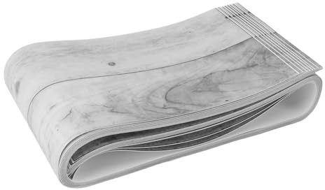 Focket Carreaux de Sol à DéColler et à Coller, Planches de Bois en PVC Imperméables et Résistantes à l'huile, Panneaux de Sol Auto-adhésifs en Grain de Bois givré avec Design Repositionnable pour