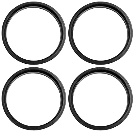 sourcing map 4 x Zentrierringe 73,1 auf 66,6 mm Kunststoff Radnaben Zentrierring für Radnabe Schwarz