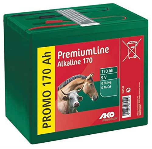 Kerbl Alkaline Dry Battery 9 Volt 170 Ah Large Housing