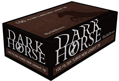 Dark Horse Black & Brown 78mm Zigarettenhülsen