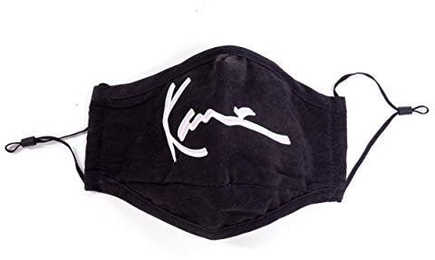 Karl Kani Maske Signature Face Maske Gesichtsmaske Waschbar Wiederverwendbar schwarz