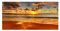 Tulup Splashback 39.37x19.68 inch / 100x50cm Wall Protection Kitchen Panel Toughened Safe Glass Kitchen Protection Induction Cooker Glass Panel Splash-back Tempered Glass - Orange - Sunset