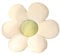 ACYOUNG Blumenboden Kissen Tatami Blumenförmiges Plüsch-Dekor der bequemen Sitzkissen für Kinderzimmer Hause Sofa Dekoration (50 x 50 cm,Weiß & Grün - a)