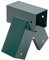 TRIBECCO® Vierkant Schaukelverbinder 90/90mm, 90° (90°, Grün) aus pulverbeschichtetem Stahlblech für Gartenschaukel, stabile Dreieck-A-Form, mit Montageöffnungen Ø 10 mm
