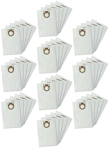 vhbw 50x Sacs compatible avec Bosch GAS 15 HP, GAS 15 PS, GAS 1200 L Professional, GAS 15, GAS 15 L aspirateur - 44cm x 32cm blanc