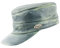 Black Jungle Castro Army Cap | Ledercape | Military Cap | Biker Kappe | One-Size (Olive Vintage, Einheitsgröße)