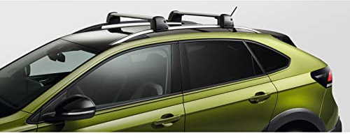 Volkswagen 2G7071151 Grundträger Dachträger T-Nut Tragstäbe Dachgepäckträger Relingträger, Silber, nur für Fahrzeuge mit Dachreling