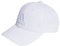 adidas Unisex Big Tonal Logo Baseball Cap, White, S