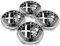 Nemeae Nabendeckel 4 STÜCKE 60mm für Alfa Romeo Giulietta Spider GT Giulia Mito 147/156/159/166 Stelvio Car Rad Center Hub Cap Auto Styling Felgen Abdeckung Badge Emblem Aufkleber Radnabenkappen,A