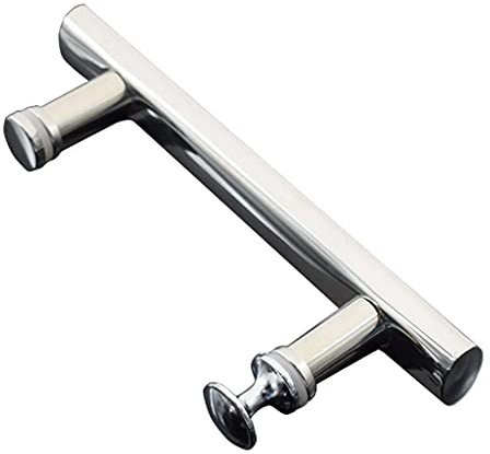 Duschtürgriff-Ersatzteile für Glastüren, Badezimmer-Türknöpfe für Innentüren, Druck- und Zugstange (2er-Set)