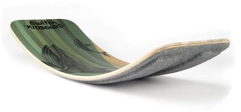 Rocker Balance Board für Kinder, sicher für Kinder, Fingerschutz, Filz, hölzernes Montessori-Lernspielzeug (Whales)