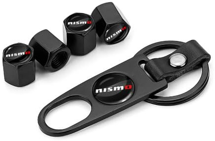 KardoL 4 Stück Hochwertige Ventilkappen Kompatibel mit für Nismo Nissan Juke Tiida Teana GTR 350Z 370Z 240SX - Stabiler Auslaufsicherer Ventildeckel