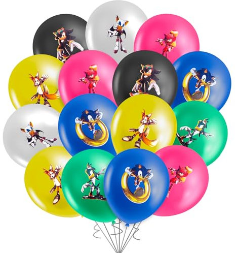 SN 30PCS So nic Latex Balloon Birthday Party Decoration Set for Kids