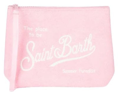 Mc2 Saint Barth Borsa Pochette Aline in Spugna Verde Acqua Dimensioni: 20 x 14,5 x 7