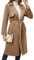 OBEEII Damen Trenchcoat Lange Mantel Mode Herbst Winter Faux Wildleder Jacke Cardigan Windbreaker Mantel Trenchcoat mit Taschen Khaki M