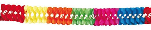 VEPATIM Großraumgirlande Papier-Girlande XL multicolor 10 m x 25 cm