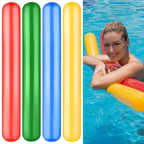 Mineup 4 Pièces Nouilles de Piscine, 150 cm Frite Piscine Mousse, Frites Natation pour Piscine, Nouilles Piscine Gonflables pour Enfants et Adultes pour la Natation ou Les Sports Aquatiques