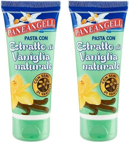 Paneangeli Pasta con Estratto di Vaniglia Naturale con Semi di Vaniglia, Pronta per l’Uso, per Aromatizzare Dolci da Forno Creme a Cottura e Dessert, Senza Glutine e Vegano, Tubetto da 50 g