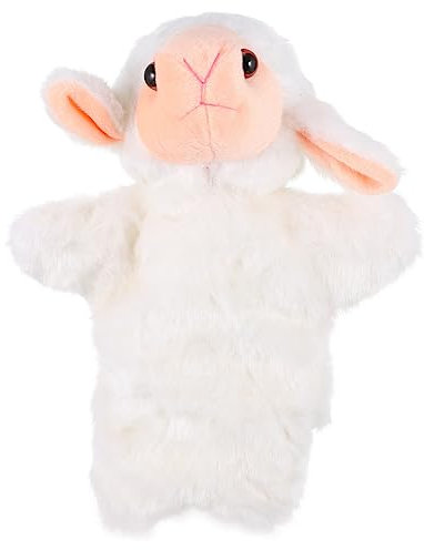 Yardwe 1Stück Plüsch Schaf Handpuppe Interaktive Fingerpuppen für Pädagogisches Kreativität und Kommunikation für Eltern Aktivitäten Kindergarten