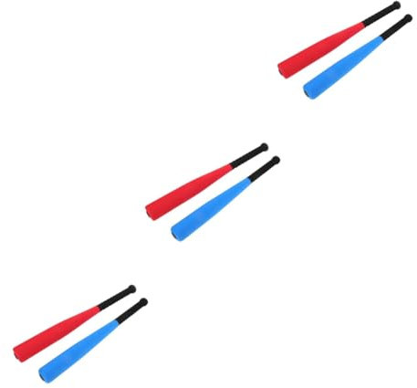 Sosoport 3 Sätze Eva Baseballschläger Für Leichte Sportgeräte Für Outdoor Training Fördert Geschicklichkeit Und Hand Augen Koordination Für Jugendliche Und Erwachsene 2 Stücke * 3