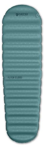 Nemo Equipment Flyer Cloud isolierte Hybrid-Isomatte, Arctic/Ombre Blue, normale Mumie, 183 x 50 cm