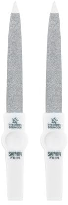 Pfeilring Saphir Nagelfeile, 12 cm, weiss (Packung mit 2)
