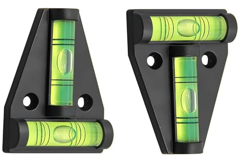 2 Stück T-Wasserwaage Set, Mini Kreuzwasserwaage magnetisch, 2-Wege Wasserwaage 58x44mm, kleine Wasserwaagen für Wohnwagen Wohnmobil Caravan, zum Ausrichten von Möbeln Bildern Regalen
