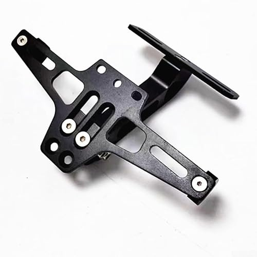 Adjustable Licence Plate Bracket CNC Aluminum Motorbike Tail Tidy for MT03 for msx R25 R3 Silver(A)