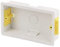 10 x Plasterboard Dry Lining Pattress Back Box Double 2 Gang White Flush Mount Socket Box