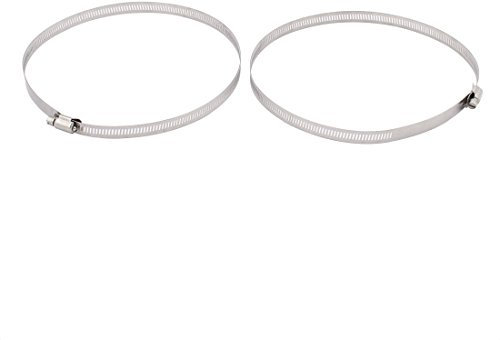 sourcingmap 2pcs 200mm Clamping Range 12mm Width Steel Hose Clamp