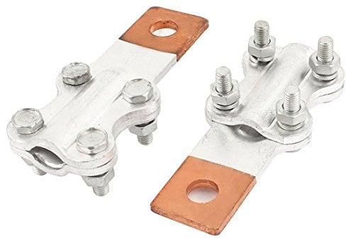 Aexit 2PCS 1000A Bolt Type JTL Copper-Aluminum Jointing Clamp Cable Terminal 15mm Ring for 1/2 Stud (83cd75ca34460c44175f810e407d4652)