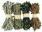 40M Cuerda Trenzada de Cáñamo Natural, NogaMoga Hilo Yute y Cinta con Hoja Verdes Artificial, 4 Color Cuerda Arpillera para Guirnalda de Flores Decoración, Jardinería, Boda, Fiesta