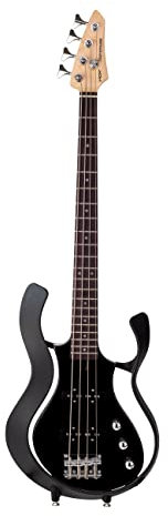 Vox Starstream 2S - Bass Guitar with 2 x Single Coil Pickups plus Gig Bag - Black