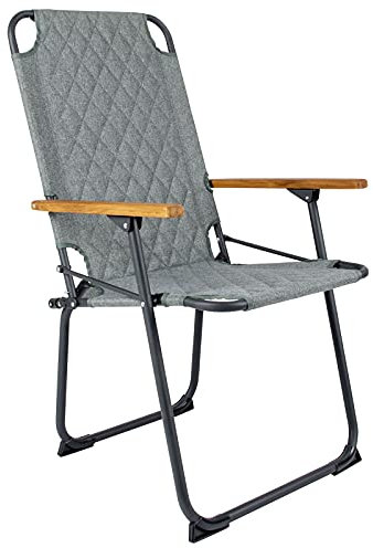 Bo-Camp Campingstuhl Jefferson Garten Stuhl Klappstuhl Faltstuhl Alu Holz 100 kg Grün