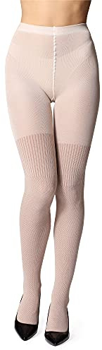 Bellivalini Strumpfhosen für Damen warme und blickdichte Kompressionsstrumpfhose Damen aus Baumwolle BLV-1116