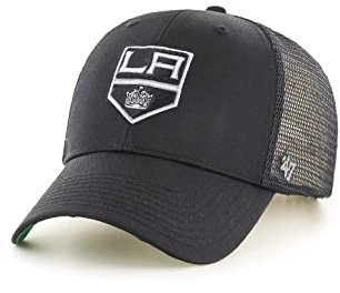 '47 Brand Trucker Cap LOS Angeles Kings H-BRANS08CTP-BKC Schwarz Silber, Size:OneSize