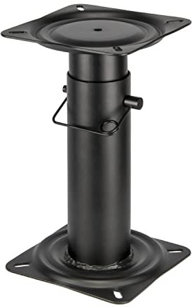 Sitzfläche für Bootssitz, schwarz pulverbeschichteter Sockel