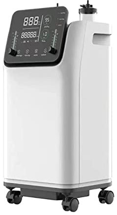 AFILI Concentratore Generatore di Ossigeno Medico,Concentratore Generatore di Ossigeno Ossigeno Regolabile dal 95% al 96% con Ruota Universale a 360° per Assistenza Domiciliare e Ospedaliera.,ZY10FW