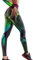 In One Clothing - Damen Leggings für Sport, Fitness, Outdoor und Loungewear, super elastisch und mit hohem Bund für knitterfreien, komfortablen Sitz - mit Fantasie Motiv Pandora World - Grösse XL