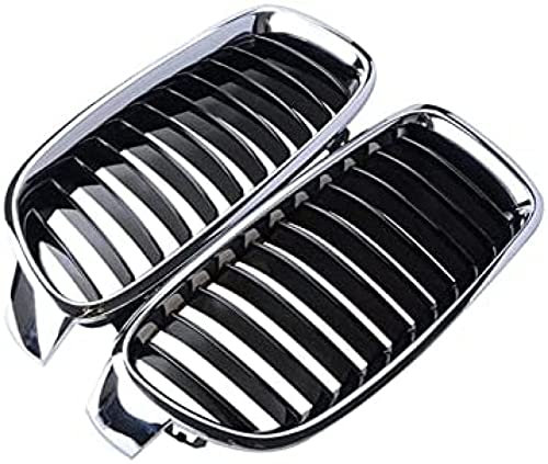 SAIQIAN Auto Grill Grill Schwarz Chrom Front Nieren Grill für B-MW 3er F30 F35 2013 2014 2015 2016 2017 2018 2019 Auto Racing Grills Grill Grill