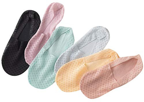 Women Girls Fashion Thin No Show Socks Non Slip Flat Boat Line Sock 6 Pairs Socken Gegen Schweißfüße