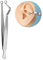 DJCIW Ear Nose Septum Piercing Kit, Horseshoes Ring Piercing Kit for All Piercings 316L Stainless Steel 14G Piercing Needles Piercing Taper and Disposable Clamps Kit, Stainless Steel, no gemstone