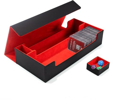 Torribaly PU Deck Box, Yugioh Kartenbox Spielkarten, Spielkarten Box Storage Boxes, Sammelkarten Aufbewahrung Karten Aufbewahrungsbox für 550+ Karten, für Sammelkarten Wie Yugioh, Poker
