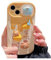 YJKJHAIG Koreanisch Niedlich 3D Käse Bär Push Kamera Schutz Handyhülle Für iPhone 15 14 Pro Max 11 12 13 X XS XR 7 8 Plus SE Soft Cover (Color : A, Size : for iPhone 14ProMax)