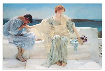 Ask Me No More Lawrence Alma Tadema Malerposter Bild Druck Leinwand Poster Wandfarbe Kunst Poster Dekor Moderne Heimkunstwerke 40 x 60 cm