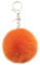 Xsclpomddy Pom Pom Schlüsselbund künstliche weiche Kaninchenhaar Taschenanhänger Ball Schlüsselanhänger für Handtasche Auto Anhänger Dekoration,orange