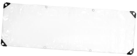 Happyyami Faltmarkise Transparente Vinylplane Isolierplane Kunststoff-vinylplane Gewächshausplane Isolierende Pe-planen Sonnenlicht-raumplane Klare Plane Zelt PVC Großer Regenschirm Camping