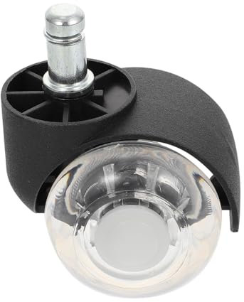 EXCEART 1pezzi Ruota Trasparente Per Mobili e Sedie Ufficio Doppia Rotella Con Cuscinetti a Supporto Resistente e Silenziosa Su Parquet e Superfici Multiple