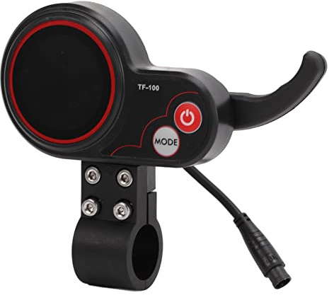 TOWEBOORY Display TF‑100 da 48 V, Pannello Display LCD per Scooter Elettrico Strumento di Comunicazione Display per Scooter Elettrico a 6 Pin per Controller Scooter Elettrico per KUGOO M4