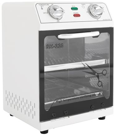 Hochtemperatur-Sterilisator 8L Sterilisator Hochtemperatur-Werkzeug-Desinfektionskabinett für die Desinfektion von Edelstahlbesteck Manikürwerkzeugen Friseurausrüstung Scheren Metallwerkzeugen